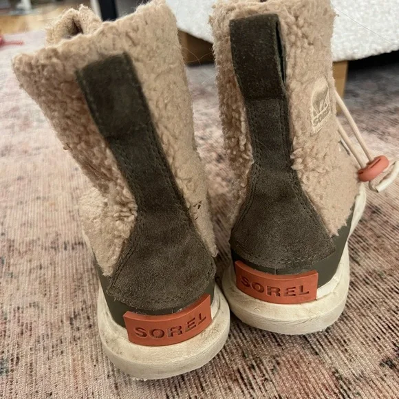 Sorel Tan and Olive Kids Boots - Picture 5 of 7